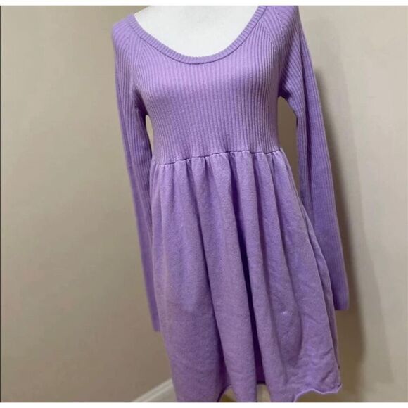 Free People The Luxe Sweater Babydoll Dress Size M - Picture 3 of 8